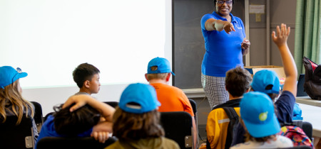 Educator in classroom